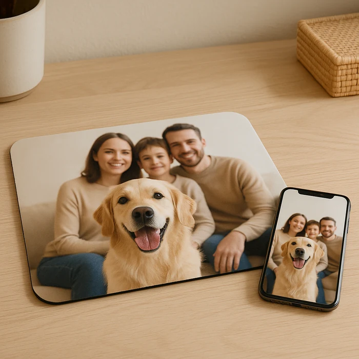 Custom printed mouse pad concept, 10x11.5 inches