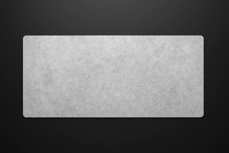 Light Gray — XXL gaming desk mat, 36x16 inches
