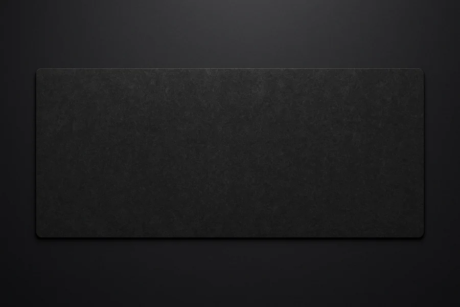 Black — XXL gaming desk mat, 36x16 inches